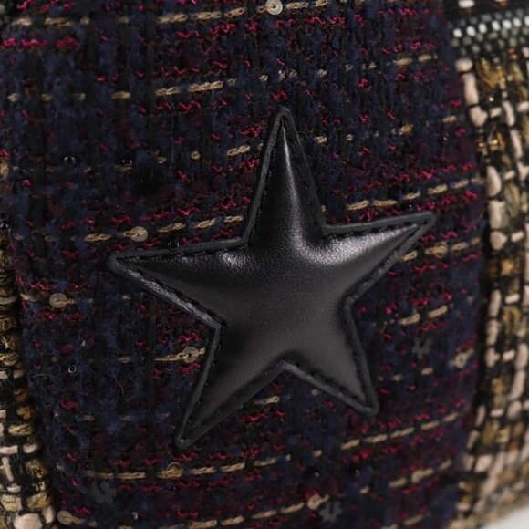 CHANEL Chain Shoulder Bag Tweed Black CC Auth - Picture 14 of 16